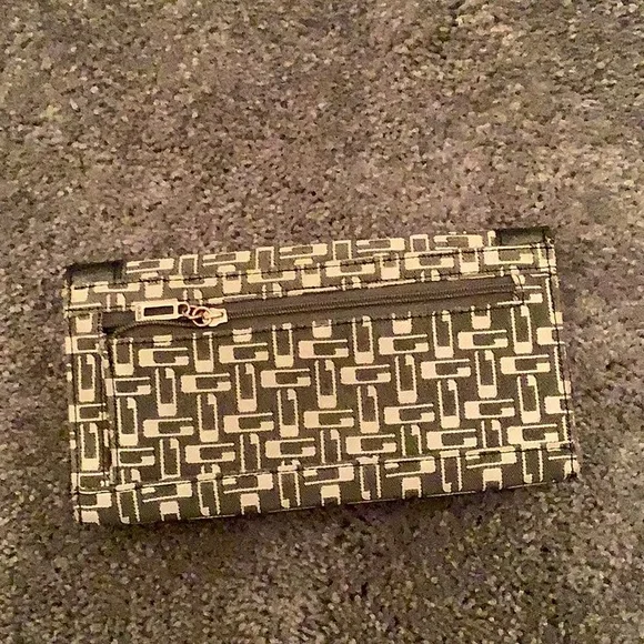 Vintage Guess Monogram Black and Gray Wallet/Clutch - Picture 2 of 6